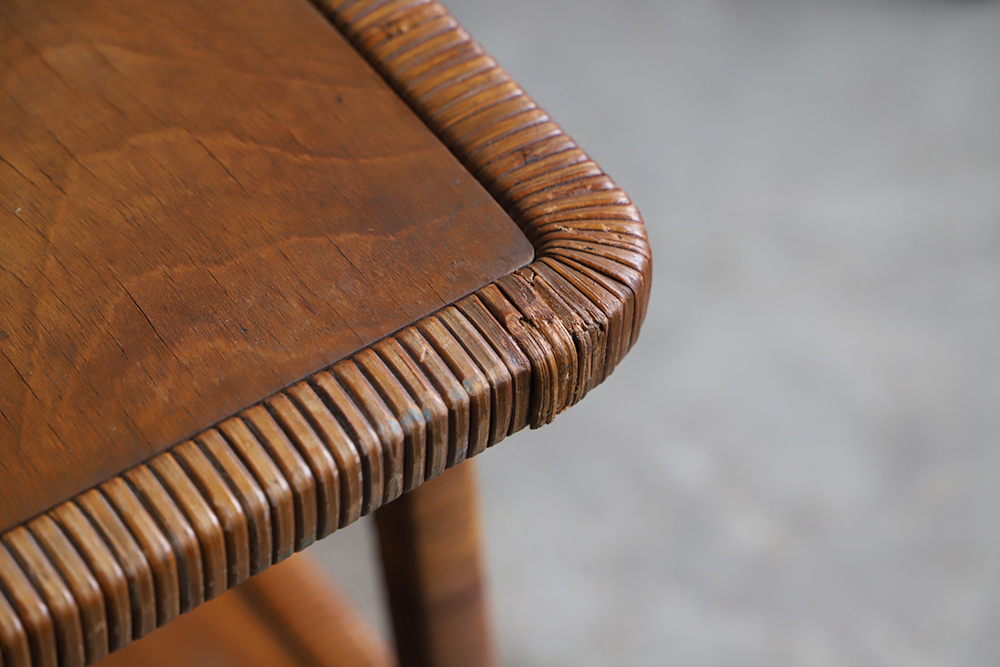 籐製のサイドテーブル | ｜古家具、古民具、民藝、和食器等の通販 